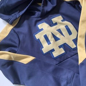 Notre Dame youth medium sweatshirt.